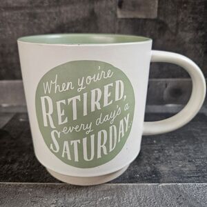 Hallmark‎ Retirement Mug Cup Coffee Tea Gift Green